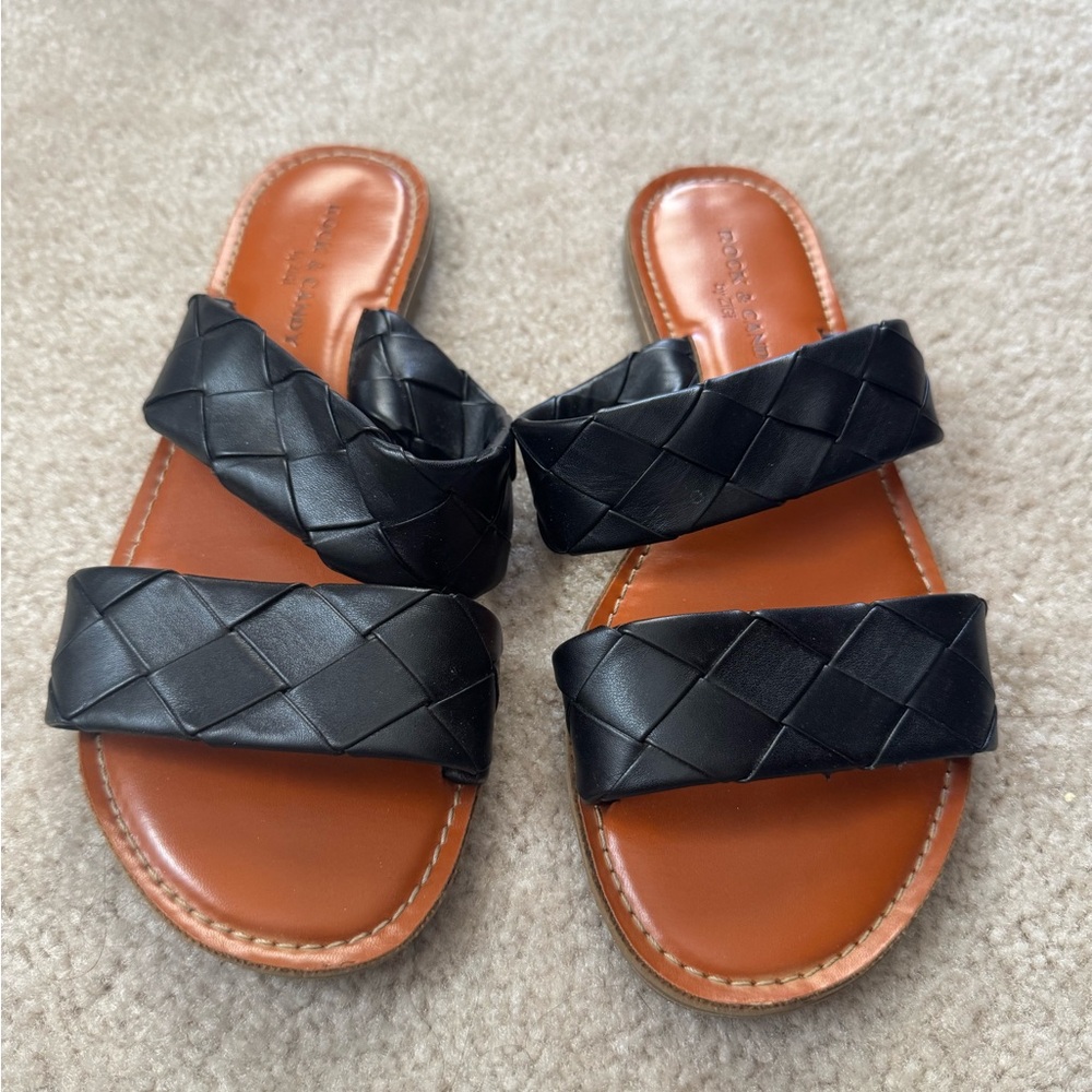 Rock & Candy Black Slide Sandals